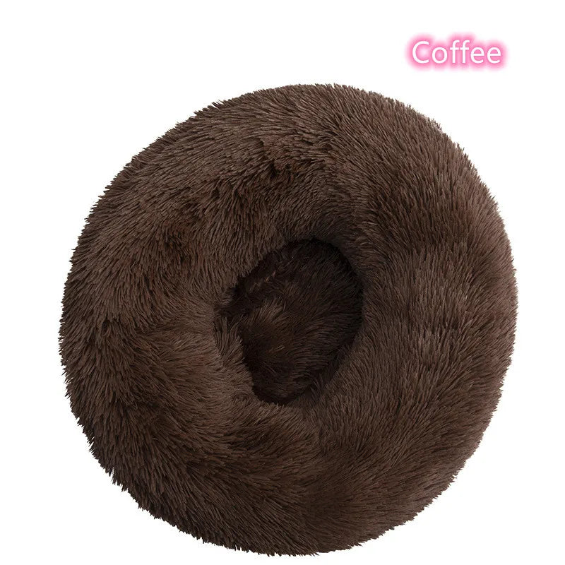 Plush Donut Cat Bed - Ultimate Comfort