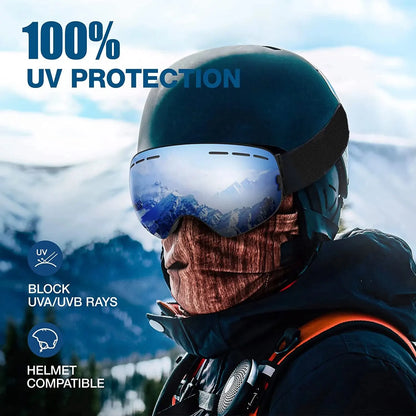 X-TIGER Ski Goggles with UV Protection