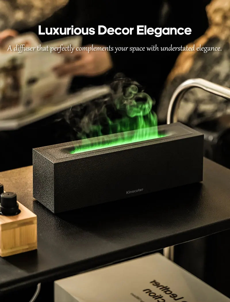 KINSCOTER Ultrasonic Flame Aroma Diffuser