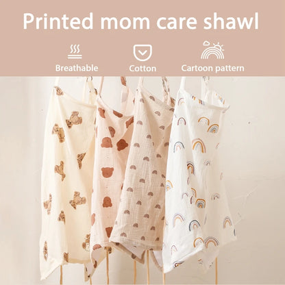 Cotton Privacy Breastfeeding Nursing Cover