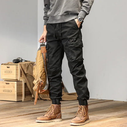 CAAYU Men's Multi-Pocket Tactical Joggers