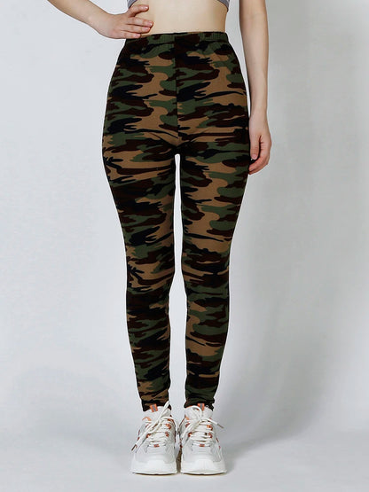 Stylish Camouflage Push-Up Fitness Leggings