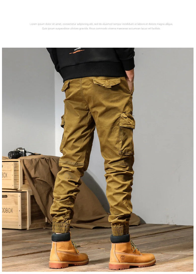 CAAYU Men's Multi-Pocket Tactical Joggers