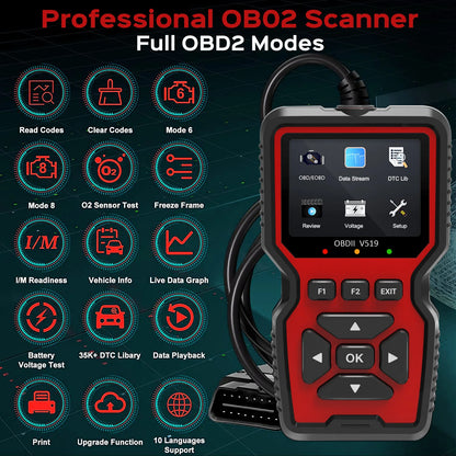 Professional OBD2 Diagnostic Code Reader