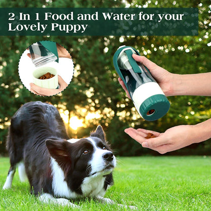 2-in-1 Portable Dog Water Bottle