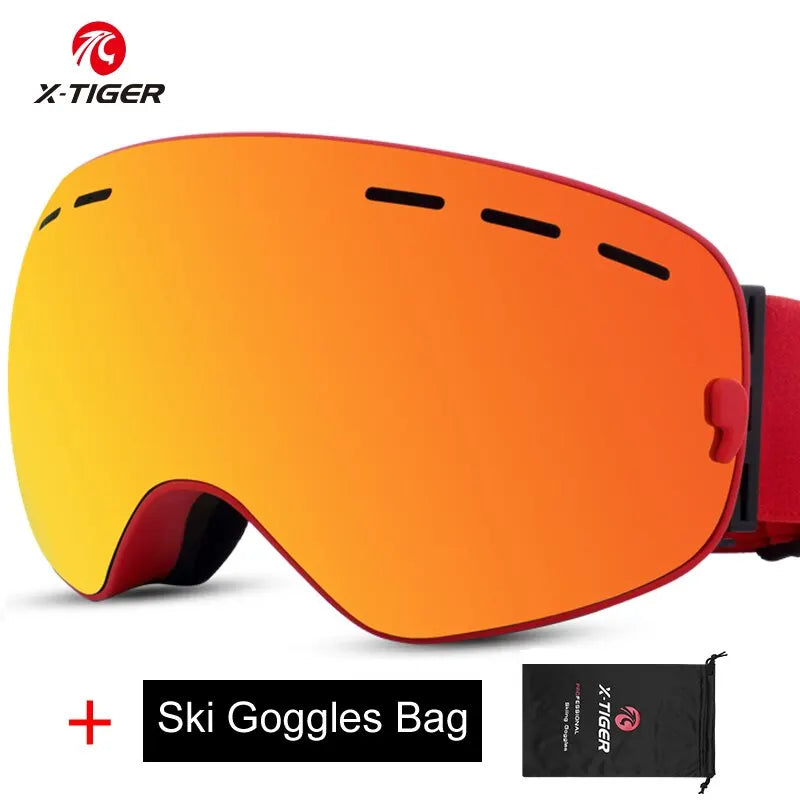 X-TIGER Ski Goggles with UV Protection